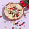 20/40pcs 5mm Mini Button DIY Doll Clothes Metal Printed Buckle Heart Pattern Buckles for 1/6 Doll Clothing Sewing Accessories