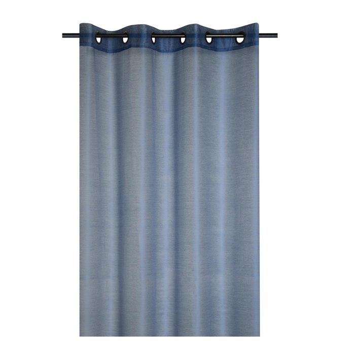 Voilage à oeillets 140 x 260 cm Wood denim