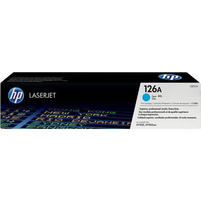 Cartouche de toner HP 126A (CE311A) cyan pour LaserJet Pro CP1025/CP1025nw