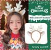 Antler Headband: Korean Style Plush Hairband for Face Washing & Masks, Cute Christmas Hair Accessory
