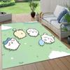 Usagi Flannel Pattern Square Carpet,Area Rug,Carpet Rug for Living Room Bedroom Sofa Playroom Decor,Non-slip Floor Mat