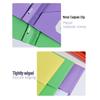 Multi-color Tadpole Clip Document Holder - Plastic Loose-leaf Folder with Classification Storage