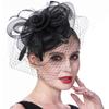 Kobiety Dziewczęta Mesh Fascinators Kapelusz Koktajlowa opaska z pałąkiem na głowę Kapelusz ślubny