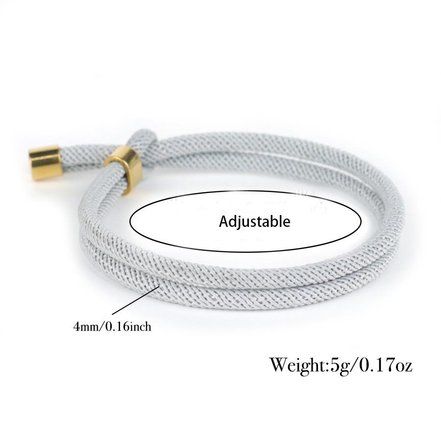 Minimalist String Bracelet For Men Grade A 4mm Rope Outdoor Rescue Survival Braclet Handmade Leisure Accessories Pulseria Homme