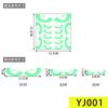 Halloween Stickers Luminous Eyes Ghost Party Decoration Stickers Fluorescent Horror Wall Stickers Holiday Party Room Decoration