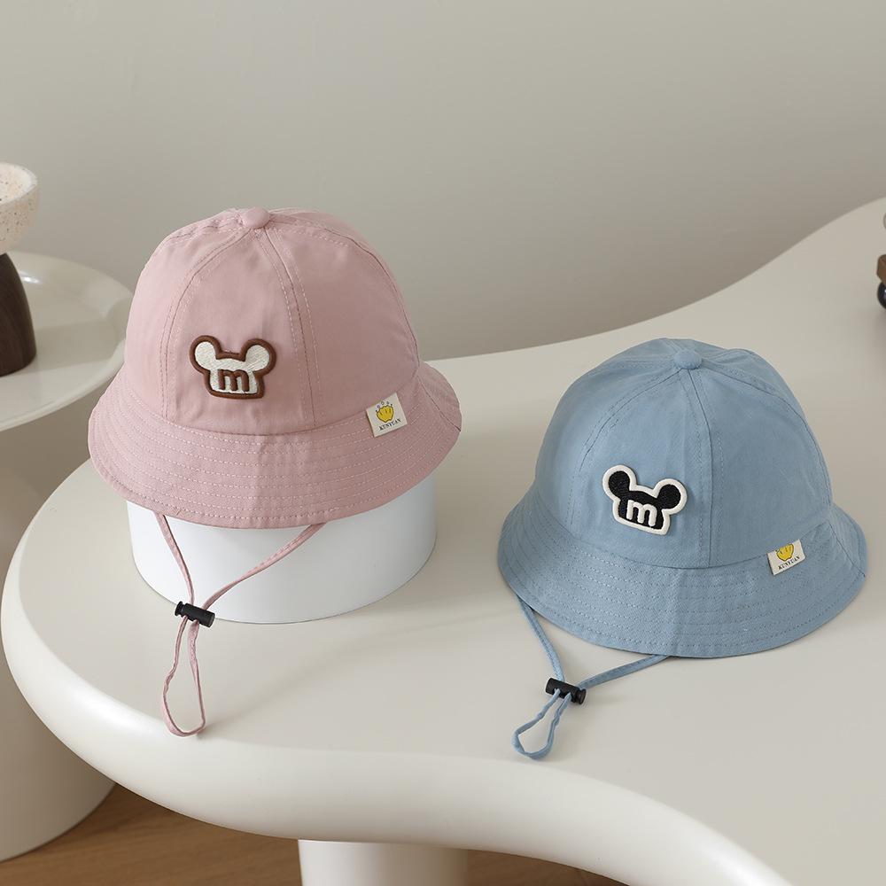 Korean Style Children's Cartoon Wide Brim Fisherman Hat for Spring/Autumn - Trendy Outdoor Sun Protection