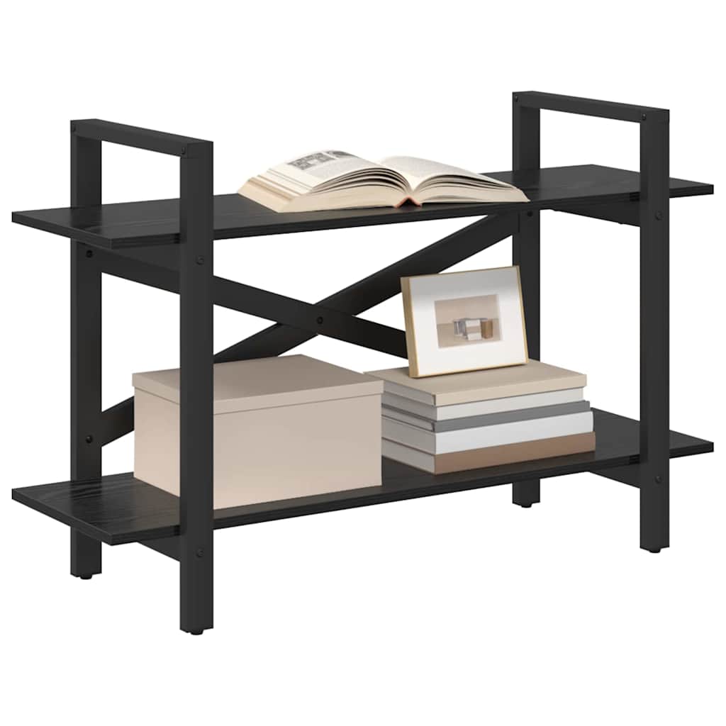 Bookshelf Black Oak Effect 100 x 33.5 x 64 cm