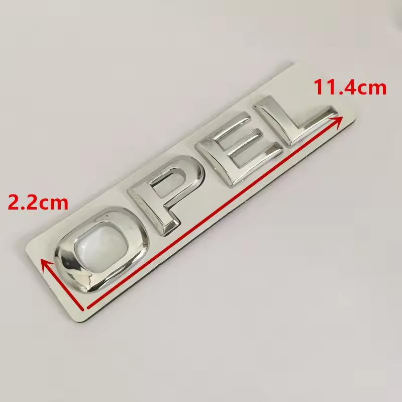 1 st 3D silver/svart för CORSA bil Bokstävemblem främre huv Bakre baklucka bagagelucka märke klistermärke Dekal styling Biltillbehör