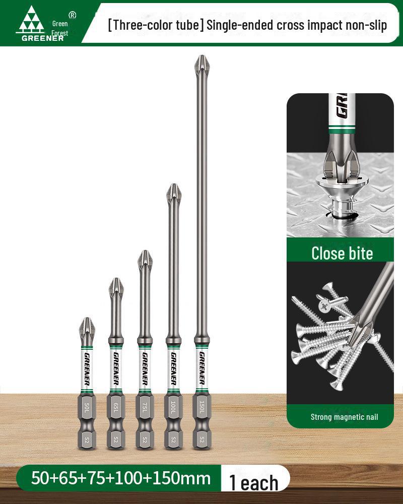 Green Forest Magnetic Non-slip Electric Screwdriver & Flashlight Drill Set