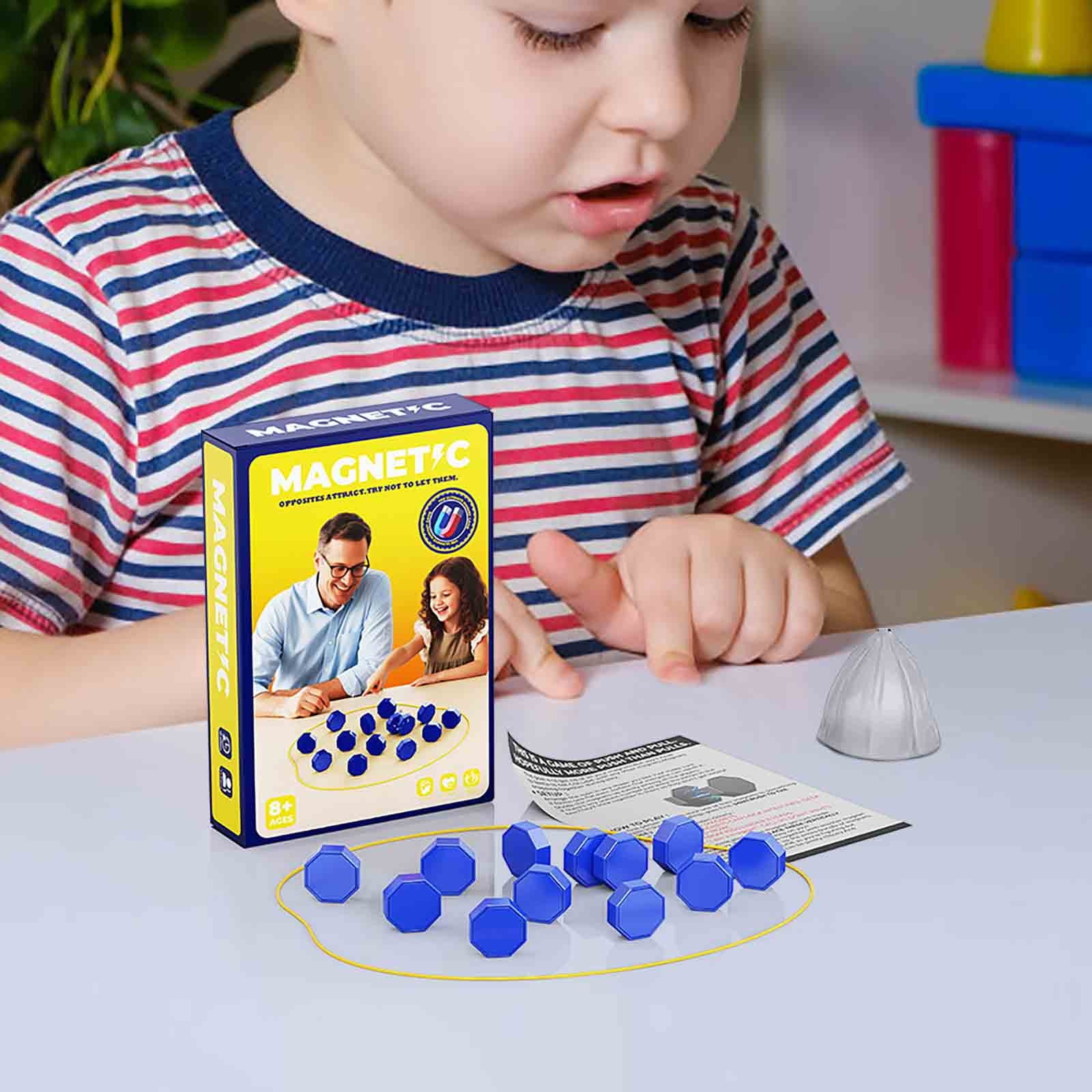 

Магнітна гра з мотузкою, Гра для сім ї та вечірки та подорожей та кемпінгу - Головоломки, стратегічні ігри, Ігри для 2 гравців для дітей та дорослих