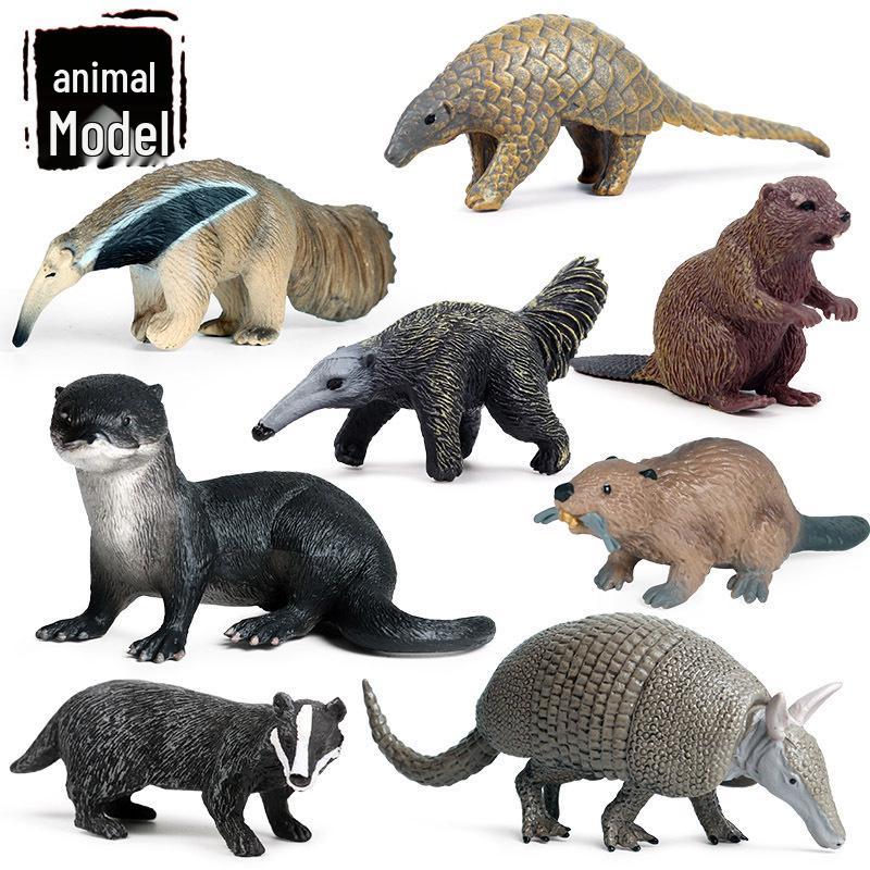 Animal Simulation Toys: Capybara, Beaver, Pangolin, Armadillo, Badger, Anteater, Otter, Aardvark, Skunk, Tapir