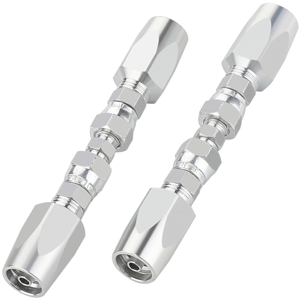 8 Stück Hydraulikschlauch Reparaturset, Wiederverwendbar, Wiederverwendbarer 2-Draht Hydraulik Reparaturfitting 1/4 Zoll