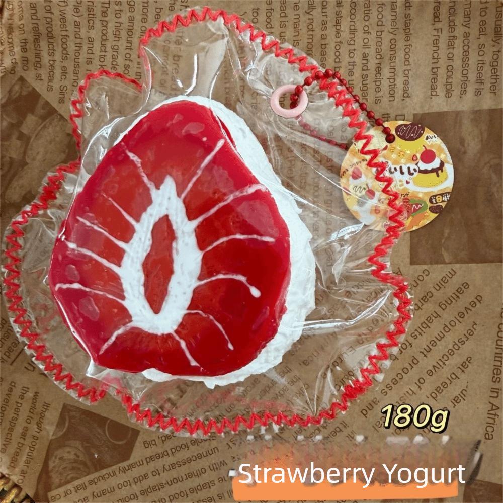 Super Soft Strawberry Yogurt Squishy Toy Creative Slow Rebound Fidget Toy Children's Gifts