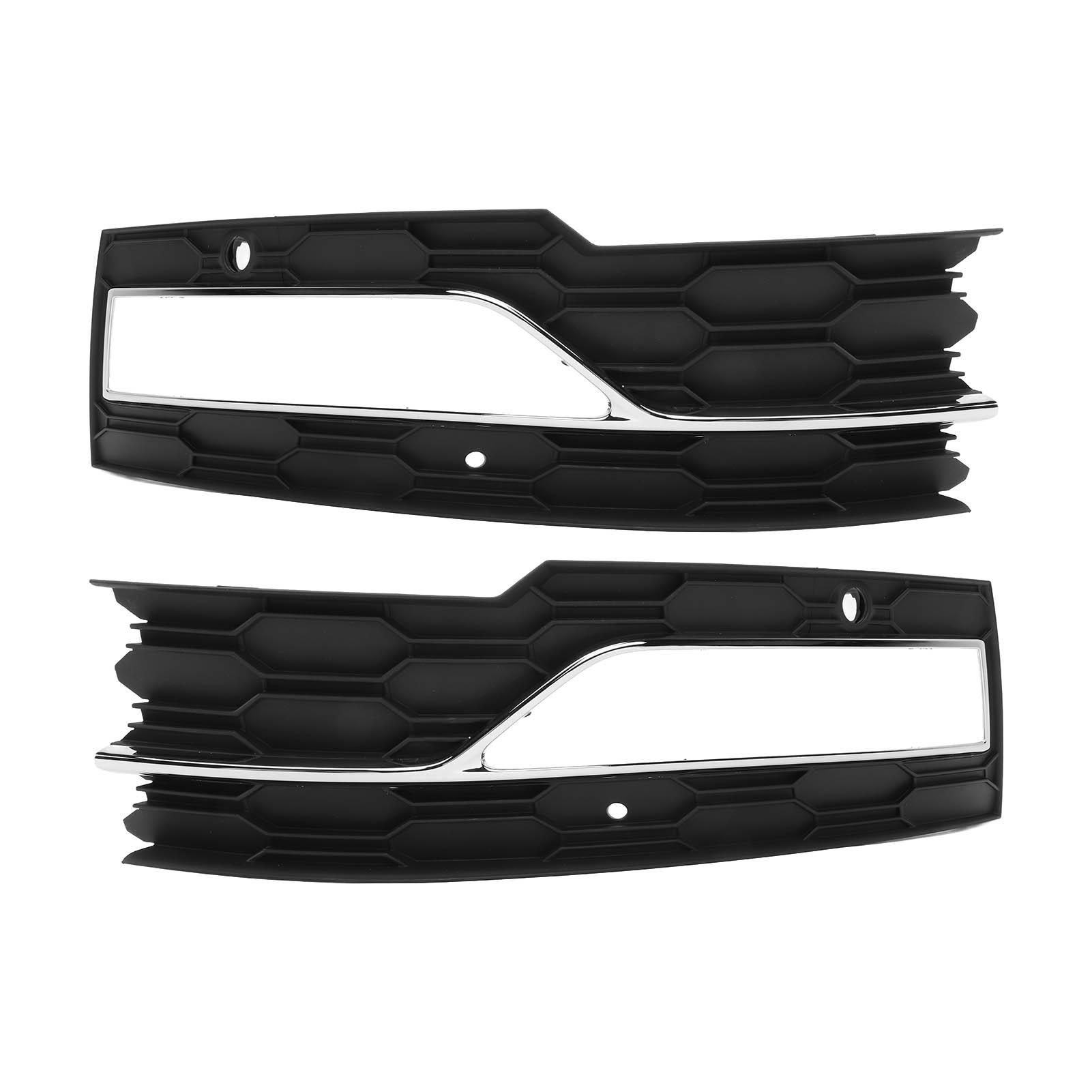 

Bumper Grille Insert 5E3807681C Front Bumper Lower Left Right Side Fog Light Cover Grille Set for OCTAVIA NX