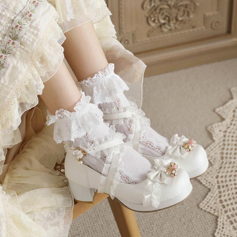 Spring and Summer New French Mary Jane Fairy Wind Water Diamond Square Head Thick Heel Single Shoes Women's Burgundy Bridal Wedding Shoes