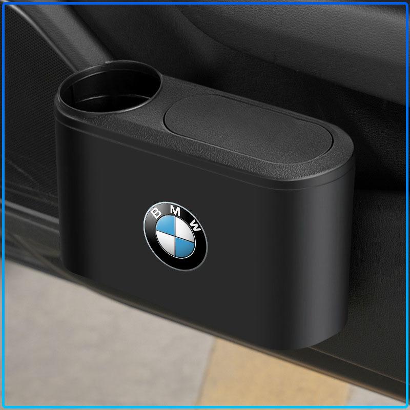 Trash Can Auto Emblem Garbage Box Bin Storage Car Accessories For BMW M Performance 1 3 5 7 Series M3 M4 M5 M6 X1 X3 X5 X6 X7 E30 E34 E36 E39 E4