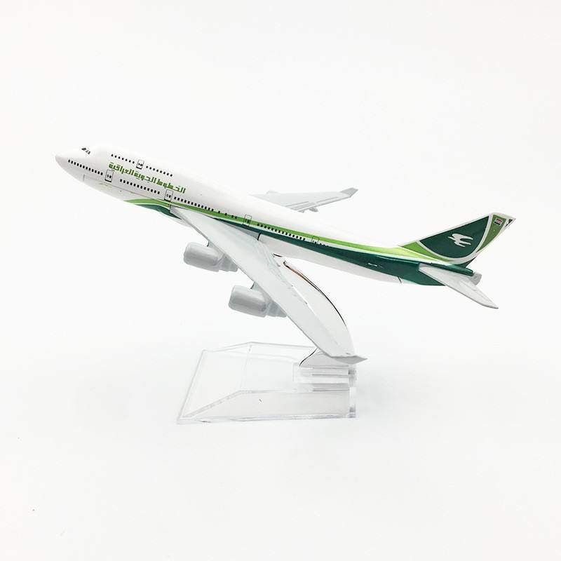 16Cm 1/400 Scale Model Airplanes Iraq Air B747 Alloy Diecast Aircraft Model With Stand For Aviation Souvenir Gift Or Display