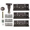 5 Inch Door Hinge Kit with Magnetic Door Stop Metal Quiet Strong Load Bearing Door Hinge for Bedroom