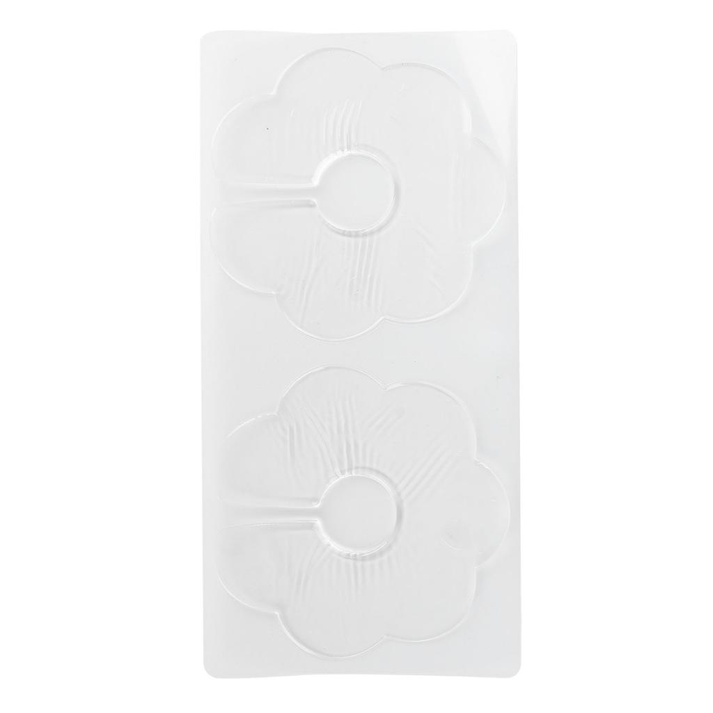 2pcs Flower Shaped Silicone Chest Wrinkle Pad Household Reusable Chest Anti Wrinkle Patch