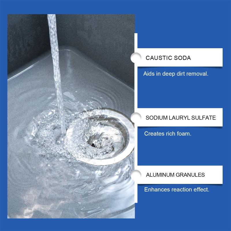 Drain Cleaner Tablets Deep Cleaning Clog Remover Deodorizer Citrus Fragrance Kitchen Sink Bathroom Pipe Powerful Formula