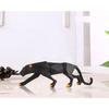 Geometryczna Figurka Jaguara do Dekoracji Domu | Figurka Czarnej Pantery | Figurka Geparda na Stół Biurowy Element Dekoracyjny