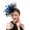 Ladies Mesh Wedding Party Fascinator Hat Headband Cocktail Hairband Headpiece for Formal Events Mesh Flower Decoration