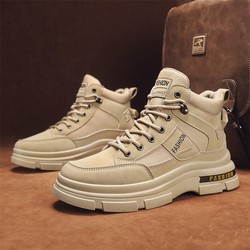 Men's Boots Non-slip Casual Sports Shoes Wear-resistant Hiking Shoes Outdoor 2025 Fashion Comfortable Flat Walking Shoes for Men