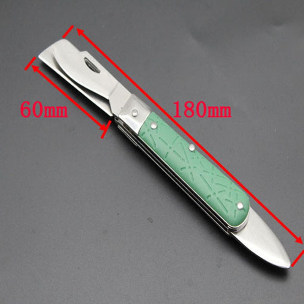 Grafting folding knife Garden Seedling foldable Cutter Branch blade nursery Cutting Pruning Tool Bark Peeler Lifter Tree Budding