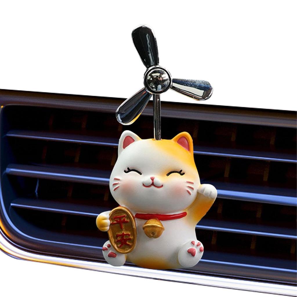 Cat Air Vent Propeller | Cute Cat Car Aromatherapy Machine Cute Animal