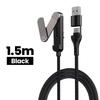 Rotatable Holder 65W USB C Cable Fast Charging PD Fast Charging Cable  Phone Support