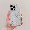 Black Polka Dots TPU Transparent Pink Phone Case For iPhone 17 16 15 Pro Max 14 13 12 11 Pro 14 Plus Shockproof Soft Cover