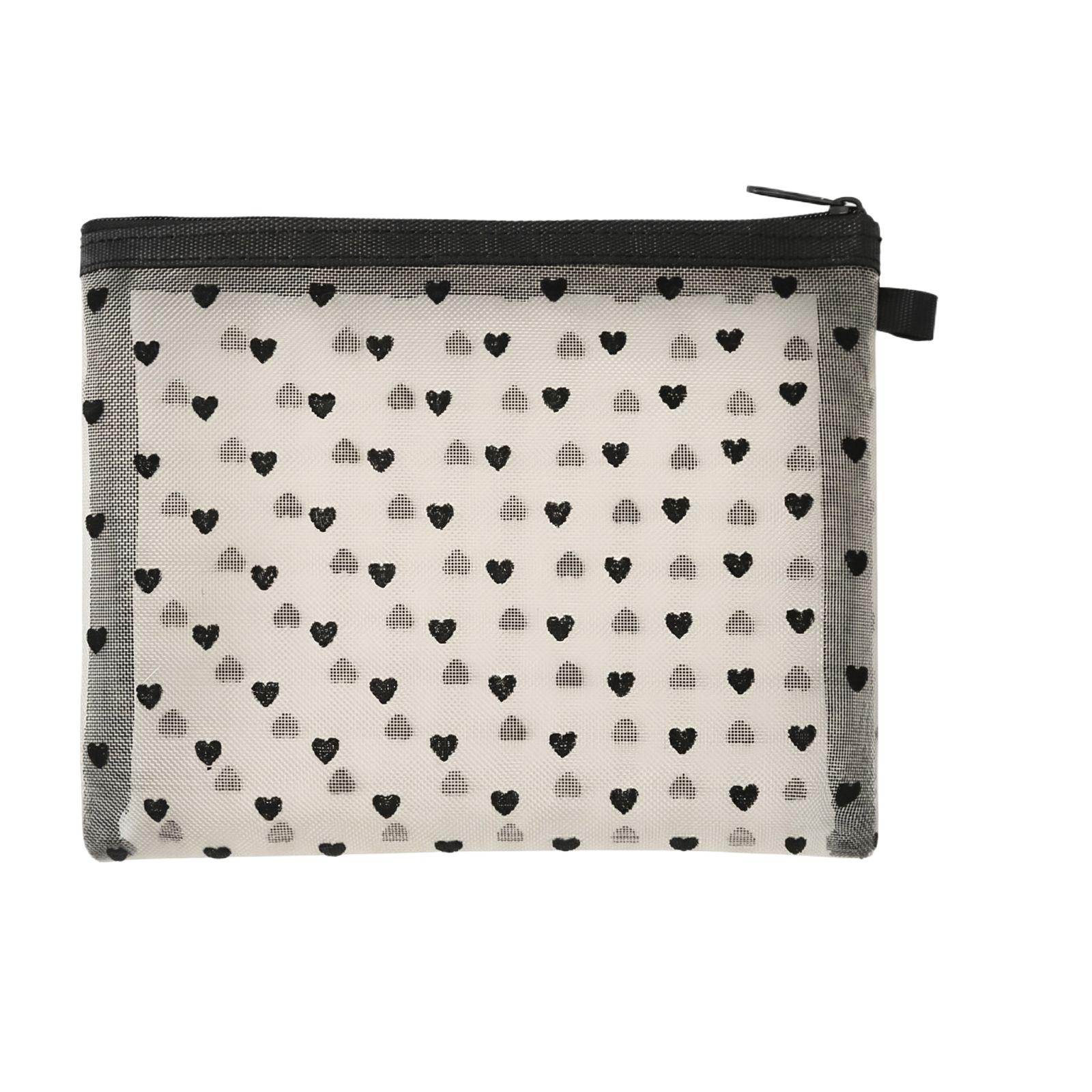 

Mesh Cosmetic Bag Medium Size Portable Makeup Storage Organizer Travel Toiletry Pouch with Zipper Closure for Daily Use one size жовтий