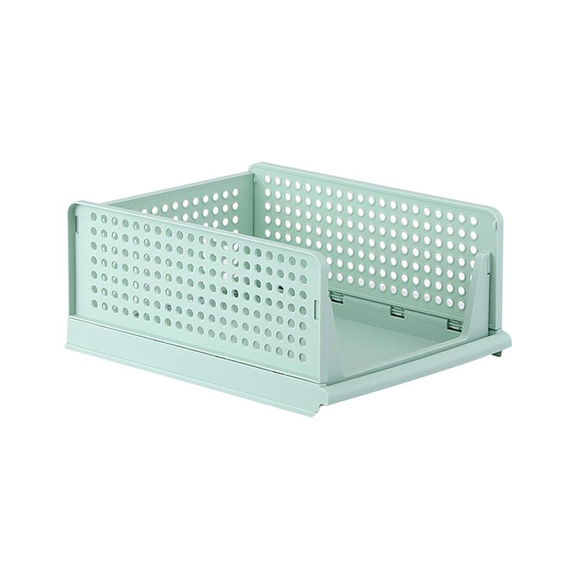 Plastic Drawer Organizer Foldable Clothes Sorting Rack Storage Baskets Stackable Wardrobe Storage Box for Bedroom