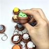 Fingerdruck-Klicker Fidget Schlüsselanhänger Niedliches Topfpflanzen-Tier-Design Mini-Stressabbau-Spielzeug für lange Reisezeitvertreib