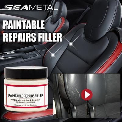 SEAMETAL 60ml Leather Repair Gel Car Seat Home Leather Repair Refurbishing Cream Paste Leather Cleaner Kit for Car Home