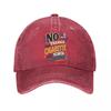 Humorous Anti Cigarette Quote Typogr  New Vintage Washed Cotton Baseball Cap Sun Hats