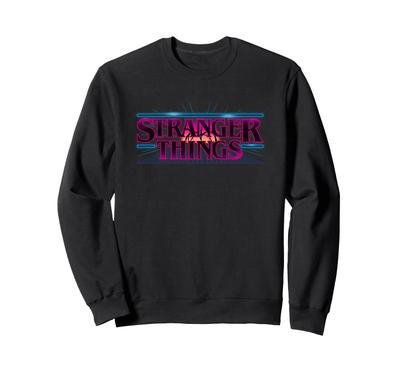 Stranger Things Neon Stranger Title Logo Sweatshirt