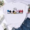2025 New Popular Kawaii Disney T-shirt Cartoon Women Disney T-shirt Fun Top Fashion Women's T-shirt