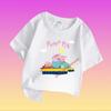 Peppa Pig Children's Short-sleeved Boys' Sweatshirt, Girls' Casual Tops, Summer T-shirts with Cartoon Prints