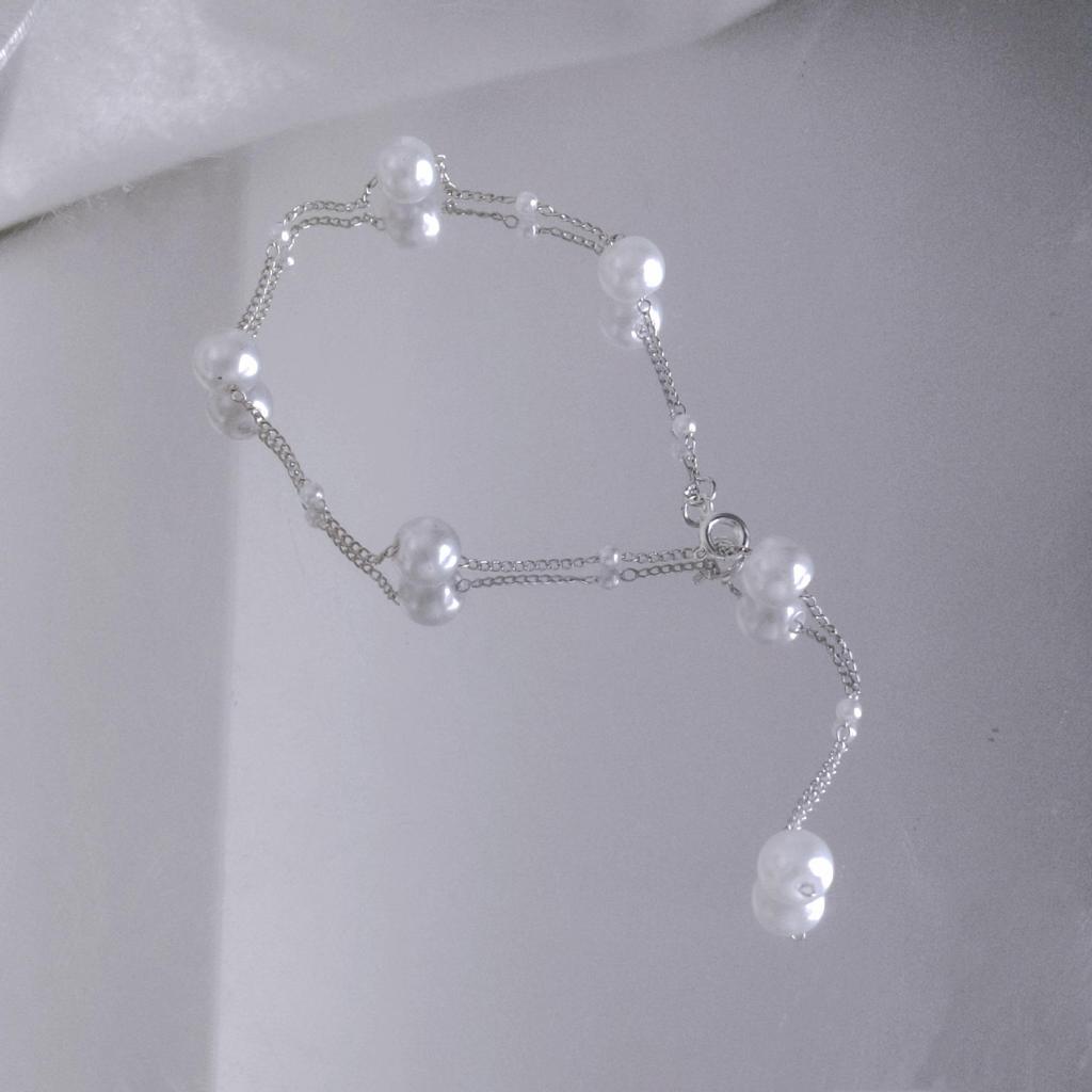 Elegant Multi-Wear Pearl Necklace for Women - Light Luxury, Niche Design, High-End, Fresh, Sweet, Simple, and Fashionable