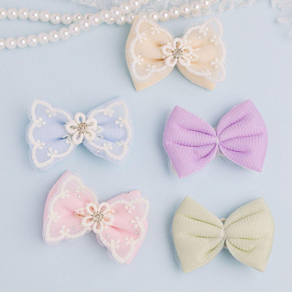 Sewing Decor Lace Mesh Bowknot Wedding Decoration Flower Bow Applique Children's Pantyhose