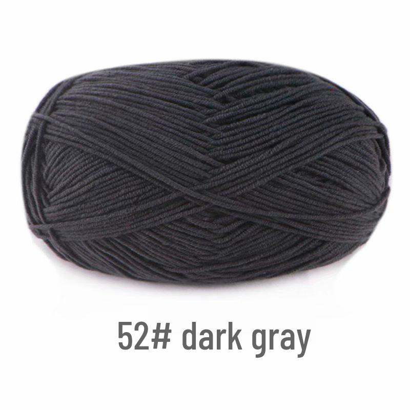 Kämmgarn 4-fädiges Garn-Set: Mittlere Dicke für DIY-Strick- & Häkelpuppenprojekte