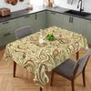Blues Paisley Rectangle Table Cloth for Table Decor Waterproof Machine Washable Reusable Tablecloth for Table Holiday Party