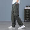 New Men's Casual Pants Multi-pocket Work Pants Men's Loose Large Size Elastic Waist Pants Outside Large Size Men's Clothing