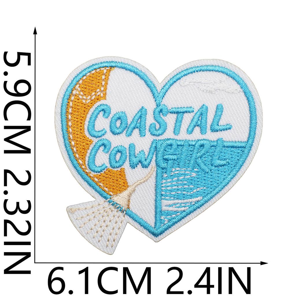 Horse Pentium Embroidery Cloth Sticker Western Denim Computer Embroidery Badge Fashion Girl Decoration Guitar Embroidery Badge Ironing