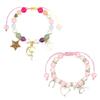 Elegant Star Elf Pendant Bracelet Adjustable Length Faux Pearls Jewelry For Women Girls Versatile Style