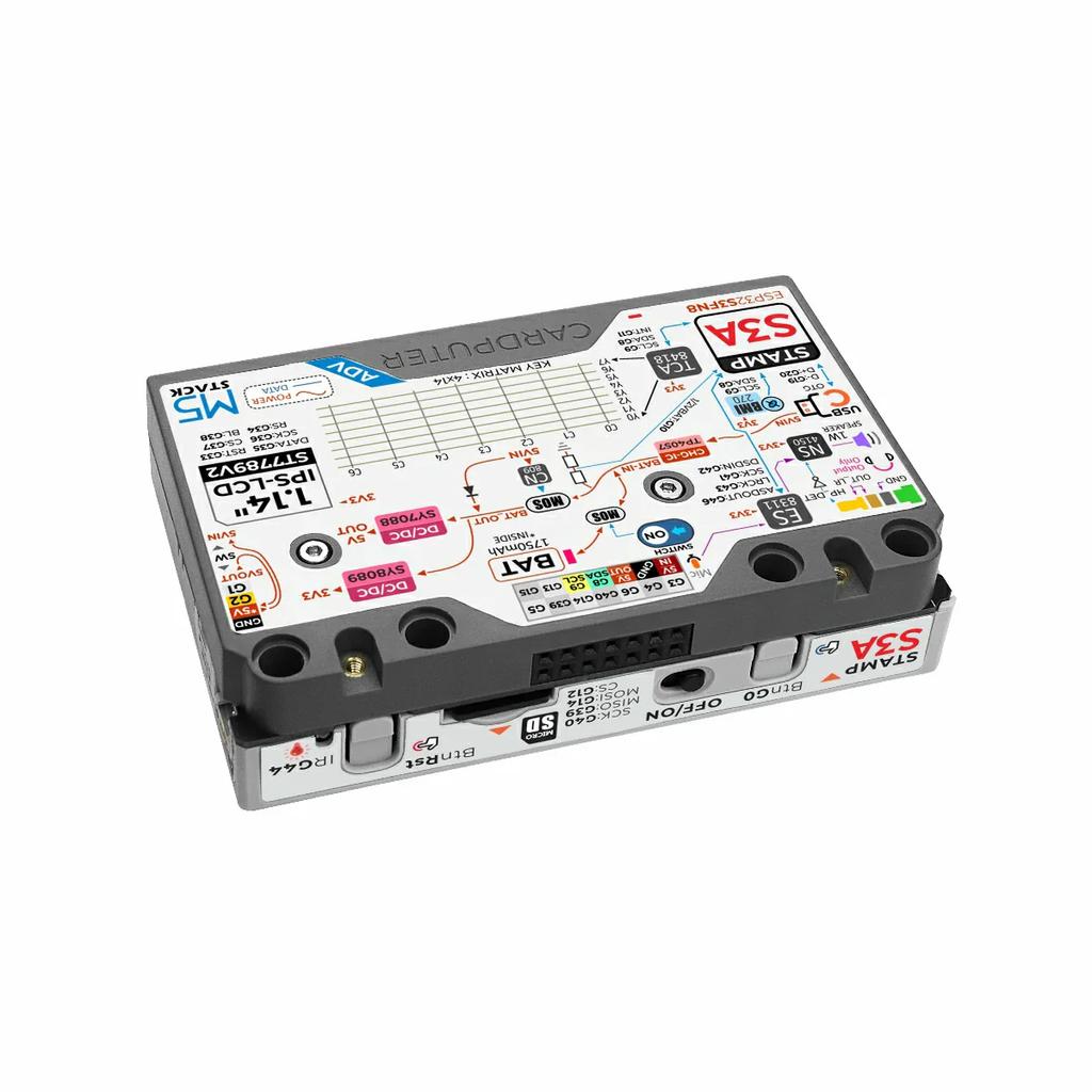 M5Stack Cardputer Adv ESP32-S3 Programmable Computer 56 Key Keyboard 1.14 Inch LCD Display Audio Codec 6 Axis Motion Sensor