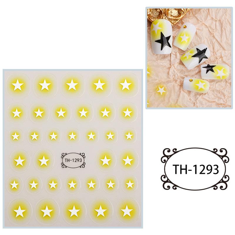 New Year Nail Art Stickers Bronzing Year of the Dragon Chinese Style Mahjong Cartoon Nail Stickers Decoration