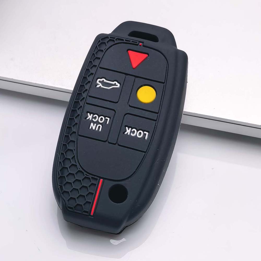 Key Fob Cover for Volvo XC90 XC70 S60 S80 V70 This Anti-Scratch Guard Shockproof Protection Soft Grip Texture Responsive Button Touch