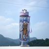 750ml Cartoon Straw Cup Water Cup Leak-proof Convenient To Carry Suitable For Sports Outdoors Gym Large Capacity Cute Plastic Water Cup